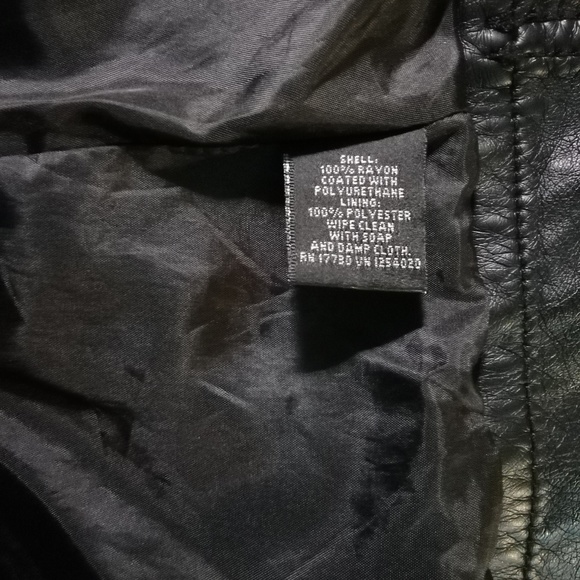 Massimo vegan leather studded black motto jacket L - Picture 8 of 8